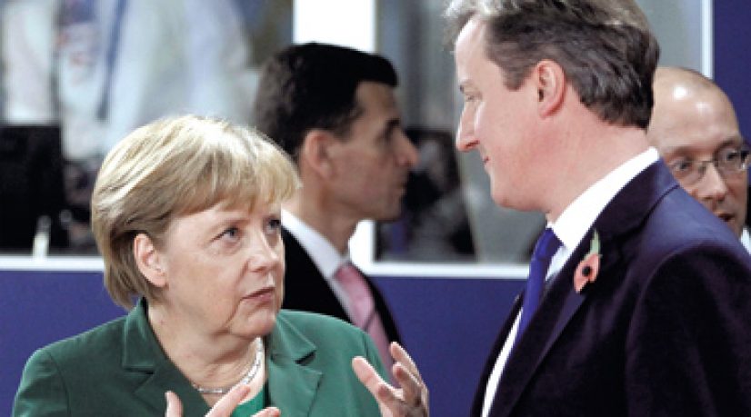 Angela Merkel et David Cameron