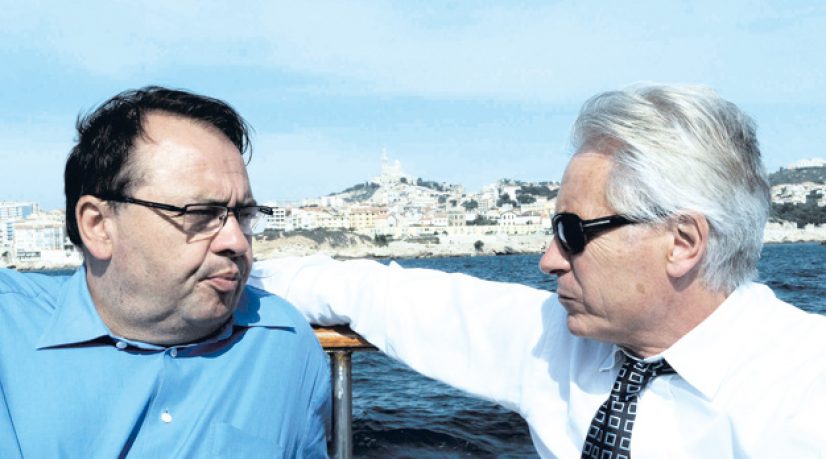 Patrick Mennucci et Eugene Caselli, les deux candidats socialistes potentiels a la succession de Jean-Claude Gaudin