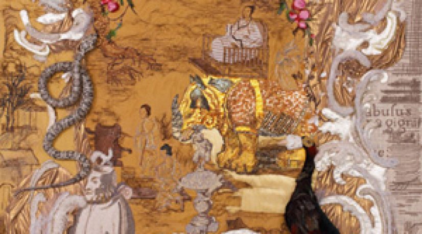 MadeIn Company, Sleeping Life Away, 2011 - Collage sur toile, 280 x 187 cm - Courtesy Galerie Nathalie Obadia, Paris/Bruxelles