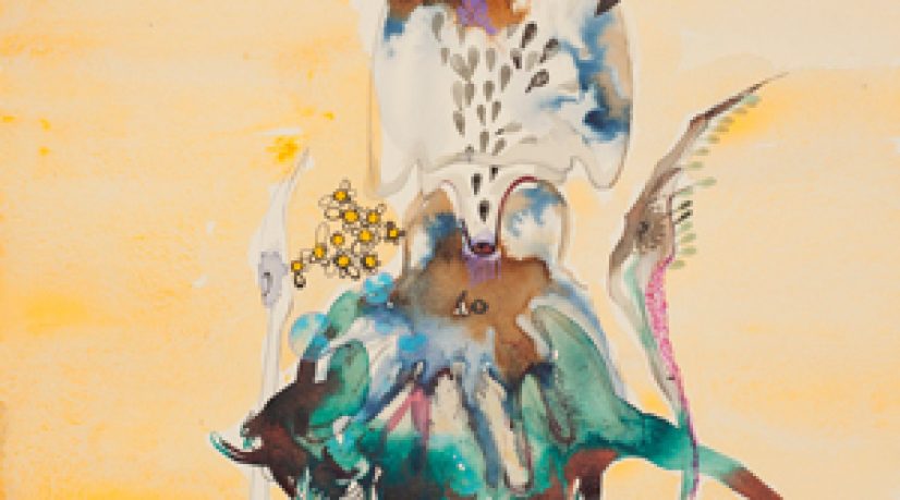 Rina Banerjee - “Sexual Separation”, 2012. Technique mixte sur papier. Courtesy Galerie Nathalie Obadia, Paris/Bruxelles.