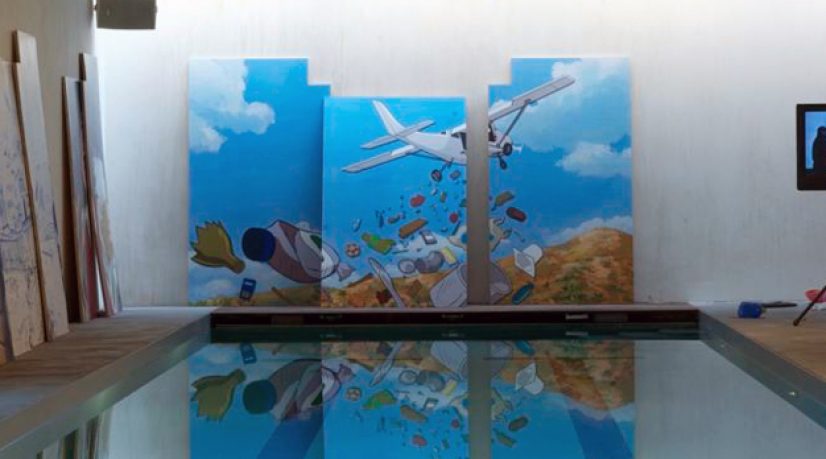 Espace piscine, installation de Ivo Provoost et Simona Denicolai