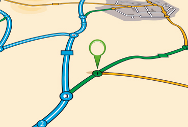 Plan avec géolocalisation