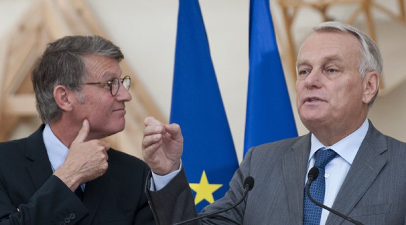Vincent Peillon, ministre de l'Éducation nationale et Jean Marc Ayrault, Premier ministre