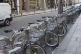 Rangée de Vélib