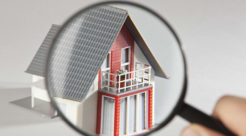 Maison vue à la loupe