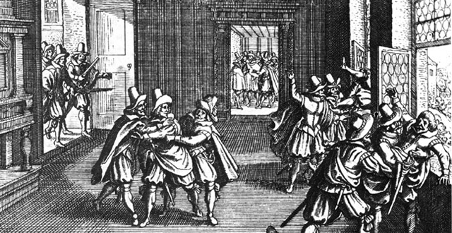 Guerre de religions - la défenestration de Prague en 1618