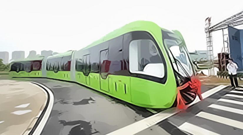 Le train sans rails de la Chine