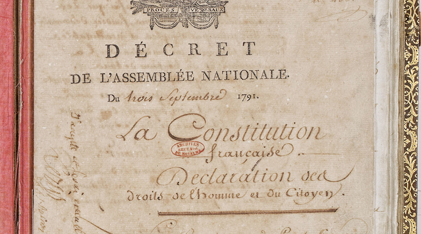 La première constitution française de 1791