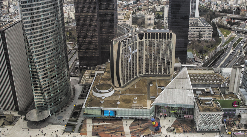 Quartier d'affaires contre espaces de co-working