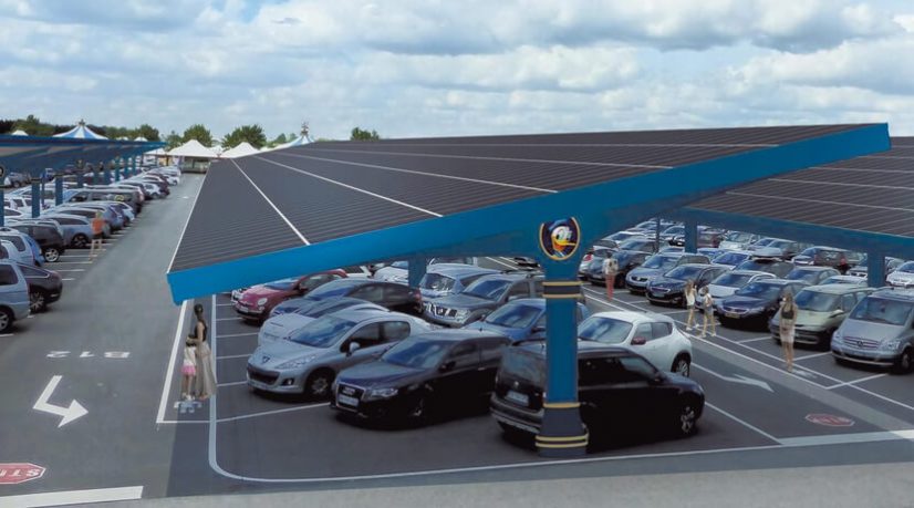 Disneyland Paris va construire une immense ombrelle photovoltaïque
