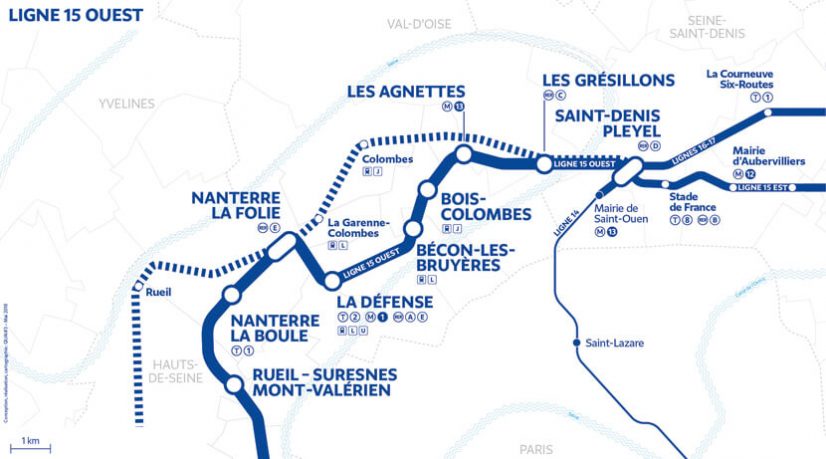 Ligne 15 La Défense attend son supermétro