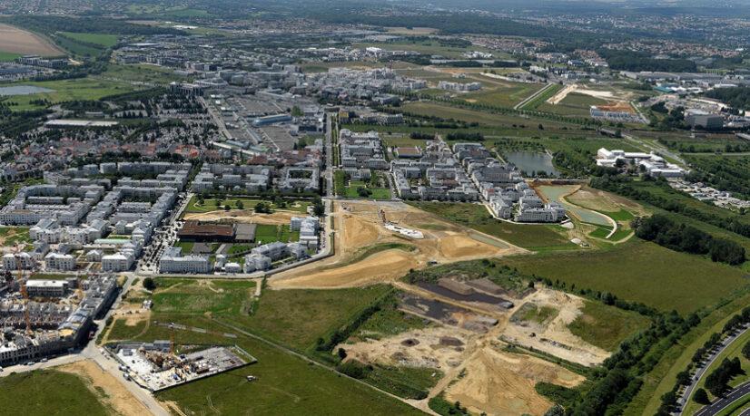 Un parc urbain de 14 ha en construction à Serris
