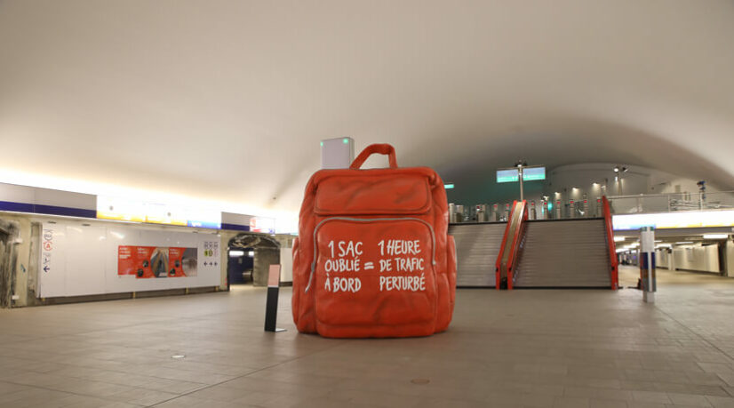 Sensibilisation grandeur nature dans le métro parisien
