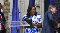 Kimberly A. Bassett, Secretary of State of the District of Columbia, présente les missions de son mandat municipal dans la capitale des États-Unis