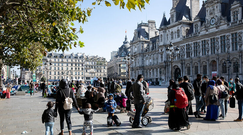 Une “forêt urbaine” devant l’hôtel de ville de Paris