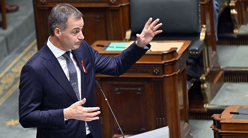 Alexander De Croo : “Il y a un risque pour l’Europe d’être redessinée sans nous”