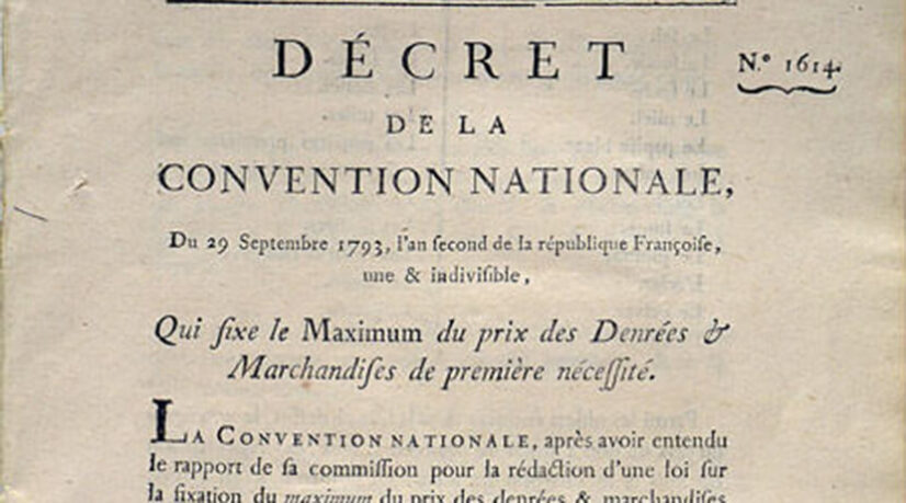 24 décembre 1794 : la fin du blocage des prix