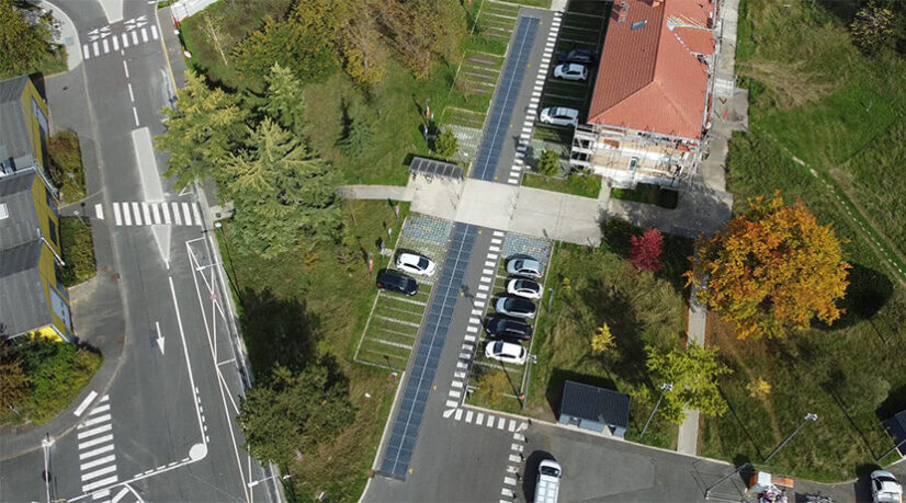 Une chaussée solaire sur le port de Bonneuil-sur-Marne